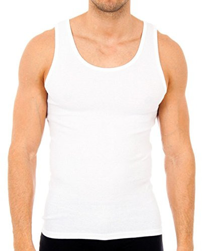 Abanderado Camiseta de tirantes línea Clásico Algodón 100% Hombre x1