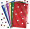 Baker Ross AF742 Metallic Foam Self-Adhesive Mosaic Squares (Pack of 1440) Perfect for Arts and Crafts, Asst Colours