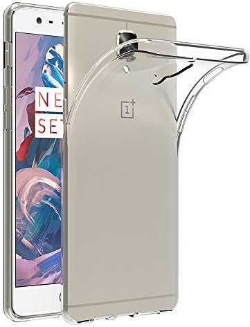 AICEK Kompatibel mit OnePlus 3 / OnePlus 3T Hülle, Transparent Silikon Handyhülle TPU Schutzhülle Bumper Crystal Clear Case