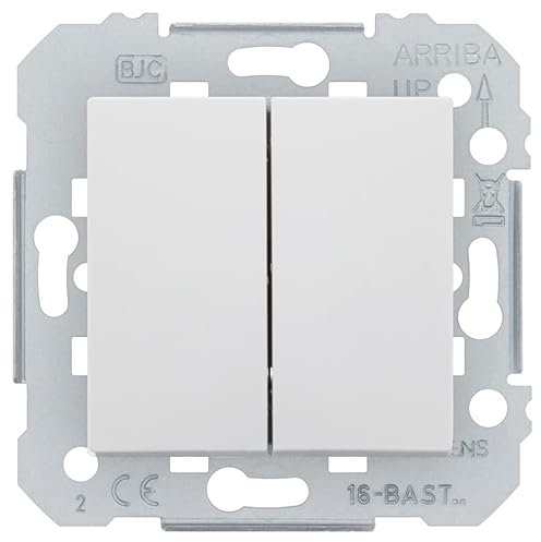 Siemens – Interruptor basculante doble (blanco Siemens Delta Viva