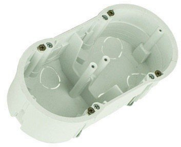 3555 2-Way Cavity Wall Socket Switch Box Junction Box Drywall 60 mm