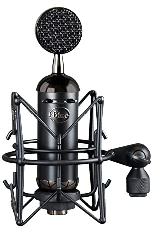 Blue Microphones Blackout Spark SL XLR-Kondensatormikrofon mit Mikrofonspinne, Nierencharakteristik, Für Aufnahmen, Broadcasting, Podcasting, Twitch, YouTube Streaming - Schwarz