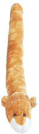 Zugluftstopper Windstopper Türvorleger Zugluft Tiere Plüsch 90cm Energiespar für Tür & Fenster (Löwe)