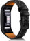 Mornex Für Charge 2 Armband, echte Leder Armbänder, Unisex Ersatzband mit Metall Konnektoren(5,5-8,1), Gunmetal Special Edition