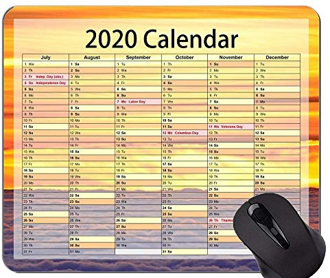 Kalender für 2020-2021 Gaming Mouse Pad, über den Wolken Office Mouse Pad