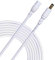 Liwinting 1m DC Verlängerungskabel 5.5 mm x 2.5 mm DC Anschlusskabel DC/Gleichstrom Verbinderkabel DC Verteiler Männlich zu Weiblich Verbinder für Netzteil, CCTV-Kamera - Weiß