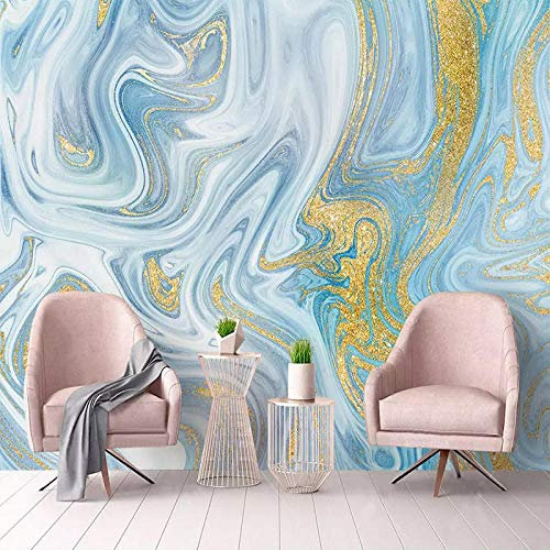 3D Wallpaper Wandbild Modern Blue Texture Marmor Tapeten Wohnzimmer Tv Sofa Studie Hintergrund Wandverkleidung Luxus Wohnkultur Wandbilder 3D,200 * 140Cm