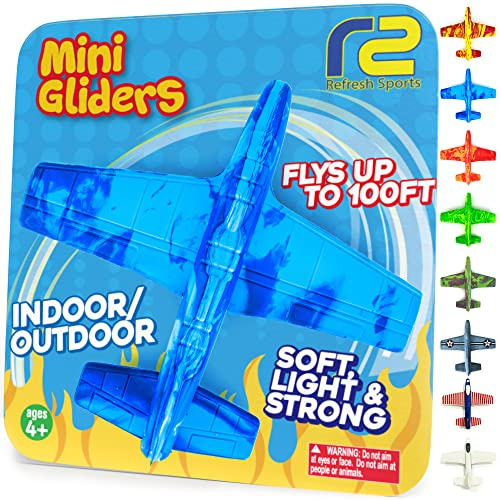 Airplane Toy Foam Airplanes for Kids - Best Summer Gifts for Boys & Girls - Easy Throwing Airplanes - Best Gift Idea Toy Outdoor Games - Styrofoam Plane Glider - Toys for 3 4 5 6 7 8 9+ Year Old Boys