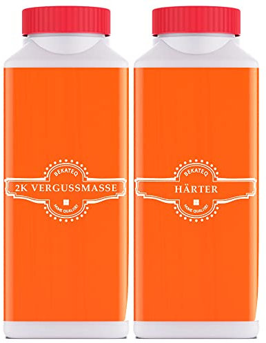 BEKATEQ Epoxidharz Set 1000g Anthrazitgrau mit Härter, Elektrovergussmasse für Abzweigdose, Kabelvergussmasse, Gießharz innen außen, BK-250EP