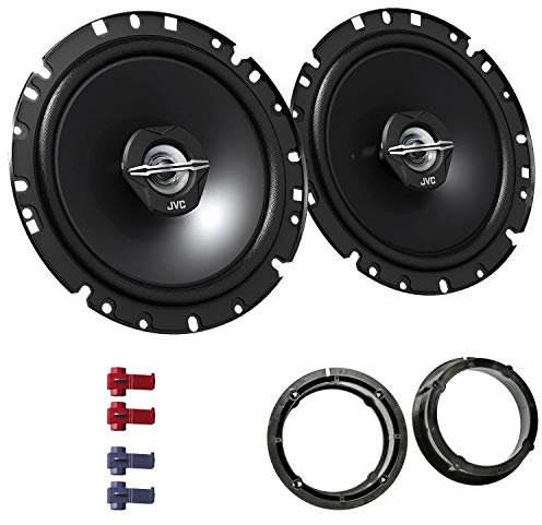JVC CS-J1720X Lautsprecher mit Einbauset passend für VW Volkswagen Golf IV 1997-2003 Türen vorne/hinten 600 W 170mm 2 Wege Koax
