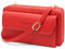 HNOOM Sac Téléphone Portable Femme Portefeuille en PU Cuir Sacs Bandoulière Femme Pochette Téléphone Portable Petit Sac à Bandoulière pour Téléphone avec Porte Carte, Bandoulière (Rouge)