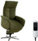CAVADORE TV-Sessel Juba mit Akku / Pflegeleichter Fernsehsessel mit Aufstehhilfe + elektrisch verstellbarer Relaxfunktion / 2 E-Motoren / 75 x 112 x 82 / Soft Clean Bezug, Grün