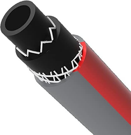 Vartco 3/4 Zoll Wasserschlauch Profi Professional PLUS Grau / Rot Gartenschlauch Formstabil (15 Meter)