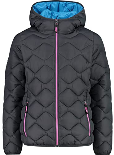 CMP - Kid G Jacket Fix Hood, Girl, Titanio, 176