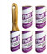Lint Roller and Refills for Pet Hair - 1 Bamboo Handle and 5 Refills - 90 spiral sheets per roll (450 Sheets in total) - Perfect for removing Pet Hair, Fluff, Dust from clothes, furniture and carpets
