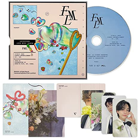 SEVENTEEN - 10th Mini Album [FML] (CARAT Ver.) Outbox + Hardcover Binder + Booklet + Lyric Book + CD-R + Photocard + 2 Pin Button Badges + 4 Extra Photocards