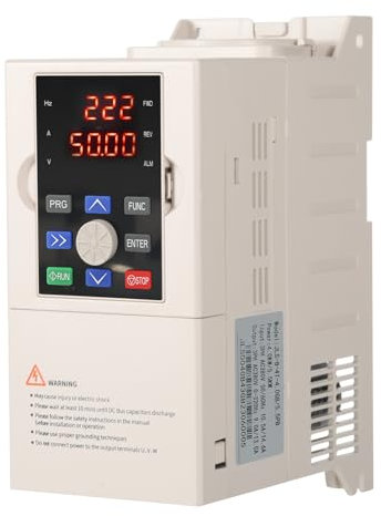 DeWin Variateur de Fréquence, Convertisseur de Fréquence VFD Triphasée Entrée Sortie Variateur de Vitesse VFD pour Contrôle de la Vitesse du Moteur 4kW 380V
