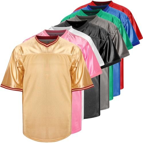 Phoneutrix Leere Fußballtrikot, Sport T-Shirt Hip Hop Trikot für Party, Gold, XL