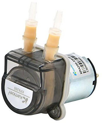 Kamoer KPA200 petite pompe péristaltique 12V cc pompe doseuse de liquide de laboratoire à haut débit 4.0mm ID × 7.2mm OD, 220 ml/min