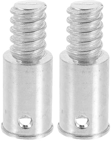 Hanabitx 2Pcs Threaded Tip Spare Parts Repair Kit,Aluminum Threaded Handle Tips for 0.72 Inch Wood or Metal Poles