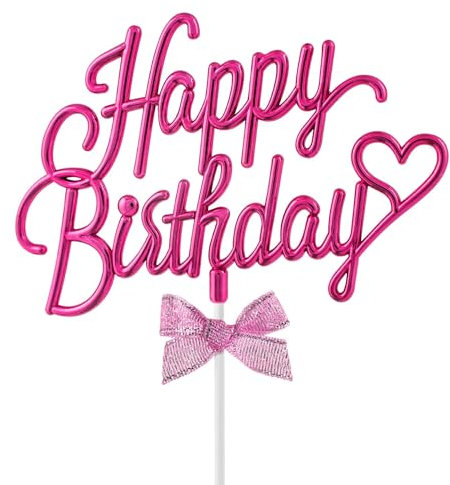 Happy Birthday Deco Gateau, Joyeux Anniversaire Decoration, Topper Cake pour Fête Enfants et Adultes