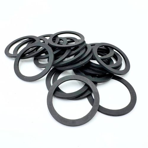 KKMSEALS Flachdichtung Gummi EPDM 1 - Dichtungsringe Set von 50 Stück - Flachdichtungen Set Effektive Isolierung - Dichtungsset - Flachdichtung Set (30x22x2 mm)