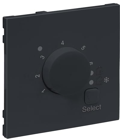 LEGRAND, SEANO Abdeckung für elektronisches Raumthermostat, Farbe: Anthrazit lackiert, 765451