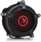 Filtro aria per Harley Davidson Sportster Street Road Glide M8 Softail Dyna 103 107, presa d'aria Road King Touring (OPS Black - Red - Red Spike, Modello A: Sportster 883 1200)