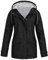 Veste Imperméable Femme avec capuche Grande Taille Léger Manteau de pluie Imperméable Coupe-vent avec Poches et Zippée Vêtements Imperméables Couleur Unie Rayé Poncho Trench-Coat (01#2-Black, 5XL)