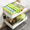 Cajones Extraibles para Cocina,Organizador Cajones Cocina,Bandeja Extraible Armario Cocina,Cajon Telescopico Adhesivo,Blanco (35 x 43 x 9 cm)