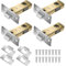 XTDMJ Pack of 4 Door Latch Chrome Tubular Latch 65mm, Tubular Door Latch Internal Door Latch for Kitchen, Bathroom, Door Barrel Compatible with Various Door Lock Handles
