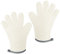 Silicone Oven Mitts 2Packs, Heat Resistant Waterproof Non-Slip Kitchen Oven Mitts, Soft Lined, 5 Fingers for Easy Grip Oven Mitts for Baking, Cooking, Kitchen Grilling,Milky White