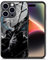 KWHKLST JJK Satoru_Gojo Anime-Handyhülle aus weichem TPU-Silikon und gehärtetem Glas, cooles Manga-Charakter-Motiv, für iPhone 15