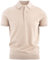 Cashmere Zone-Polo Uomo in Jrsey di Cotone Elegante, Maglietta Casual Estiva a 3 Bottoni, T-Shirt Traspirante Slim Fit, Maglia Leggera per Ufficio o Tempo Libero (L, Beige)