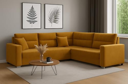 Generisch Couchgarnitur Sofa Sofagarnitur Paris mit Schlaffunktion Wohnlandschaft Kronos01