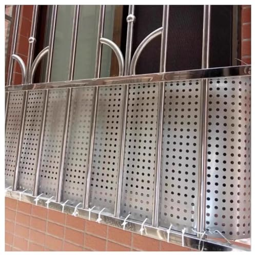 Lochblech aus 304 Edelstahl für dekorative Platten, BBQ-Grills, Balkongitter, 0,5 x 5 m (1,6 x 16,4 Fuß) – langlebig, rostbeständig, vielseitig einsetzbar im Freien