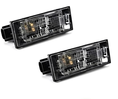 NONSTOP AUTO 2x Number Plate Light For NISSAN Interstar NV400 VAUXHALL Movano RENAULT Twingo II Megane II Laguna II Kangoo Kadjar Clio III IV 8200480127