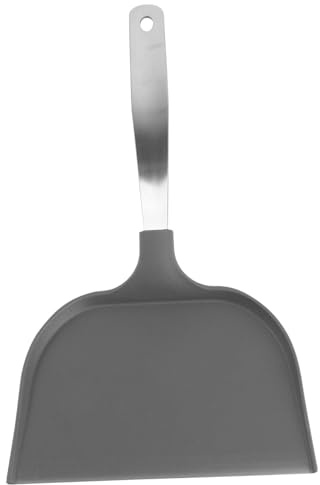 Toyvian Edelstahl Backschaufel Schwarz Backhelfer für Pizza Kuchen und Brotrobust Praktisch Spatel Küche Zubehör für Einfache Lebensmittelübertragung und Reinigung