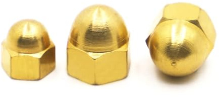 Massive Messing-Hütchenmutter, DIN1587 Kupfer-Hutmuttern, verschiedene Größen, 10er-Packung(M14)