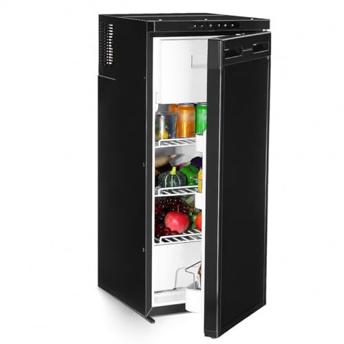 GEARPASS 90L Campervan Fridge, Camping Refrigerator with APP Control & LED Display, 12V Compressor Fridge Freezer for Campervan, Motorhome, Boat, Truck, Car, Travel