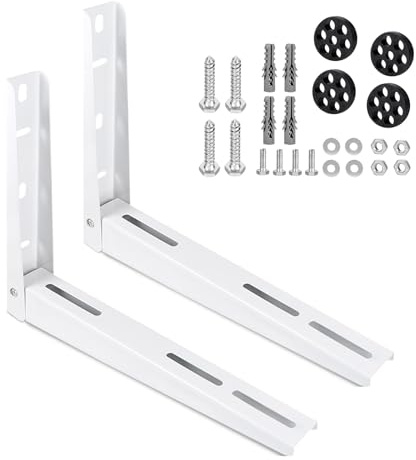 CPROSP 2 pcs Wandkonsole Klimaanlage Universal 450 x 365 mm | Für Split Klimagerät & Wärmepumpen; Wandhalterung Klimaanlage Außengerät bis 150 kg Tragkraft; Verzinkter Stahl Wandkonsole