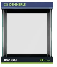 Dennerle Nano Cube 30 Liter, Aquascaping Aquarium | 30 x 30 x 35 cm, abgerundete Ecken, kompakt für Nano-Aquaristik