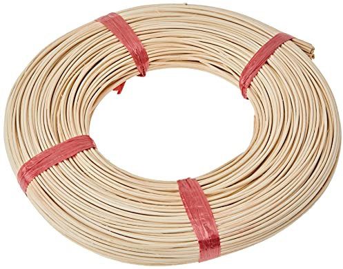 Rayher Hobby 6503300 Peddigrohr, 1A Rotbandqualität, 2,4 mm ø, Nr.5, Rolle 500 g (ca. 220 m), Flechtrohr, Flechtmaterial, natur