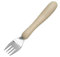 Homecraft Standard Caring Cutlery, Arthritis Aids, For Weak Grip, Easy Grip Eating Utensils for Elderly or Disabled, Fork, Ivory, 1 count