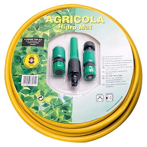 SATURNIA Manguera Jardin Hidro Mat Ø 15 mm. - 5/8 Rollo 25 Metros Con Accesorios