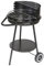LOLAhome Barbacoa de carbón negra | De Ø47x78cm | Regulable 4 alturas, Doble parrilla Cocinar y Calentar, fácil montaje, fácil guardado | Para 8 comensales | Barbacoa jardín