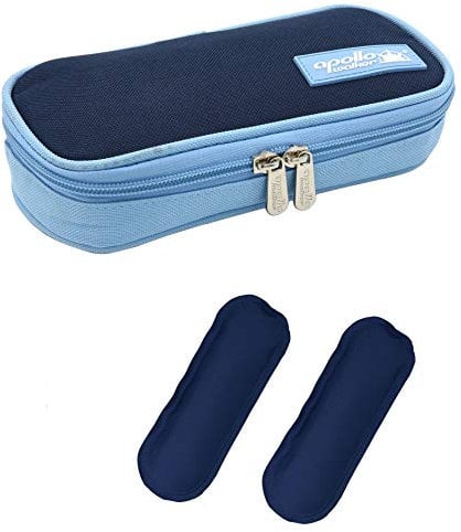 Borsa termica per insulina DCCN Borsa termica per farmaci Borsa termica in tessuto oxford e foglio di alluminio con batterie ricaricabili