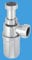 McAlpine A10AR-CP Chrome Plated Plastic Resealing Adjustable Inlet Bottle Trap-1.25 inch