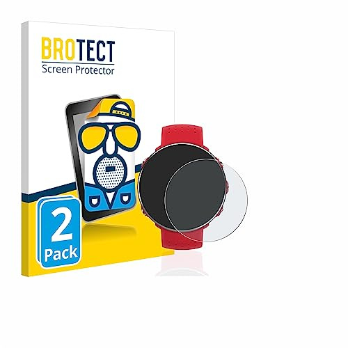 BROTECT Schutzfolie für Polar Vantage M | 2 Stück Entspiegelnder Displayschutz Made in Germany Matte Displayschutz-Folie Anti-Reflex Anti-Fingerprint Einfache Montage