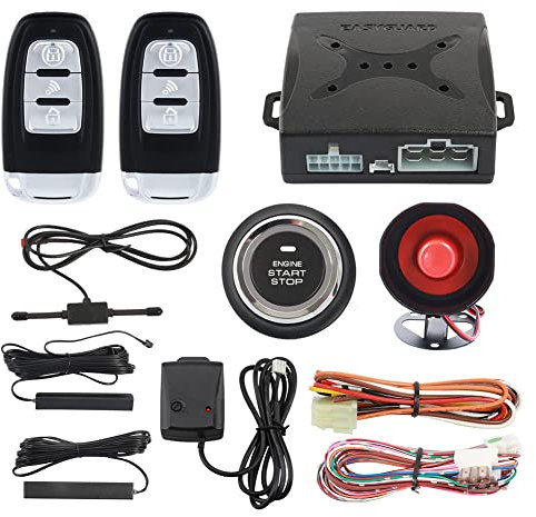 EASYGUARD EC003-NS PKE Autoalarm, Näherungseingang, Push-Start-Taste, Motorstart, Stoßalarm, Warnung, DC12 V